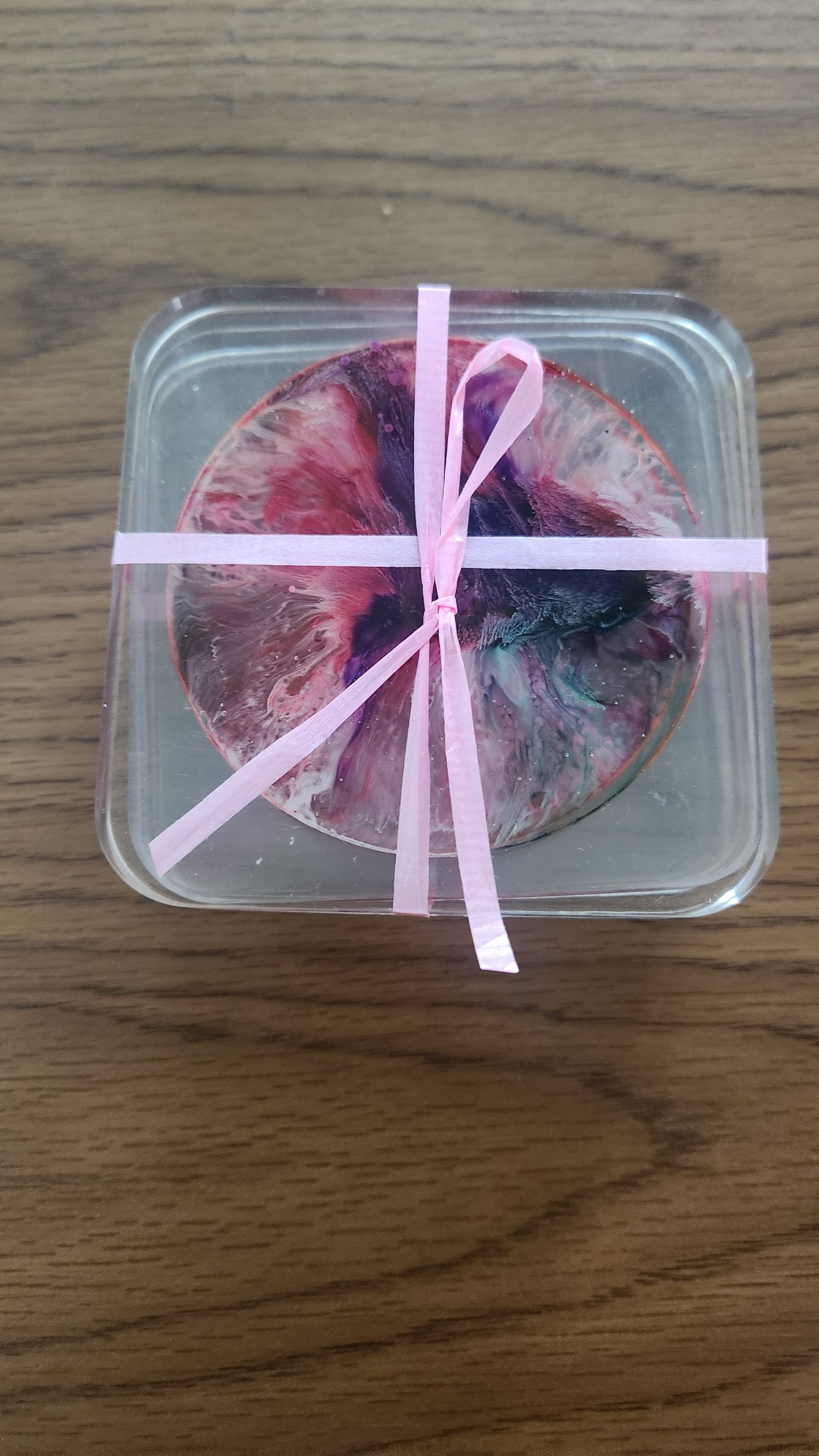 4 Pack Square Resin Coasters