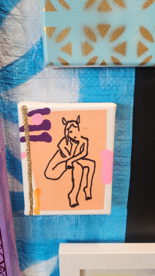 Figure Drawing on Fabric