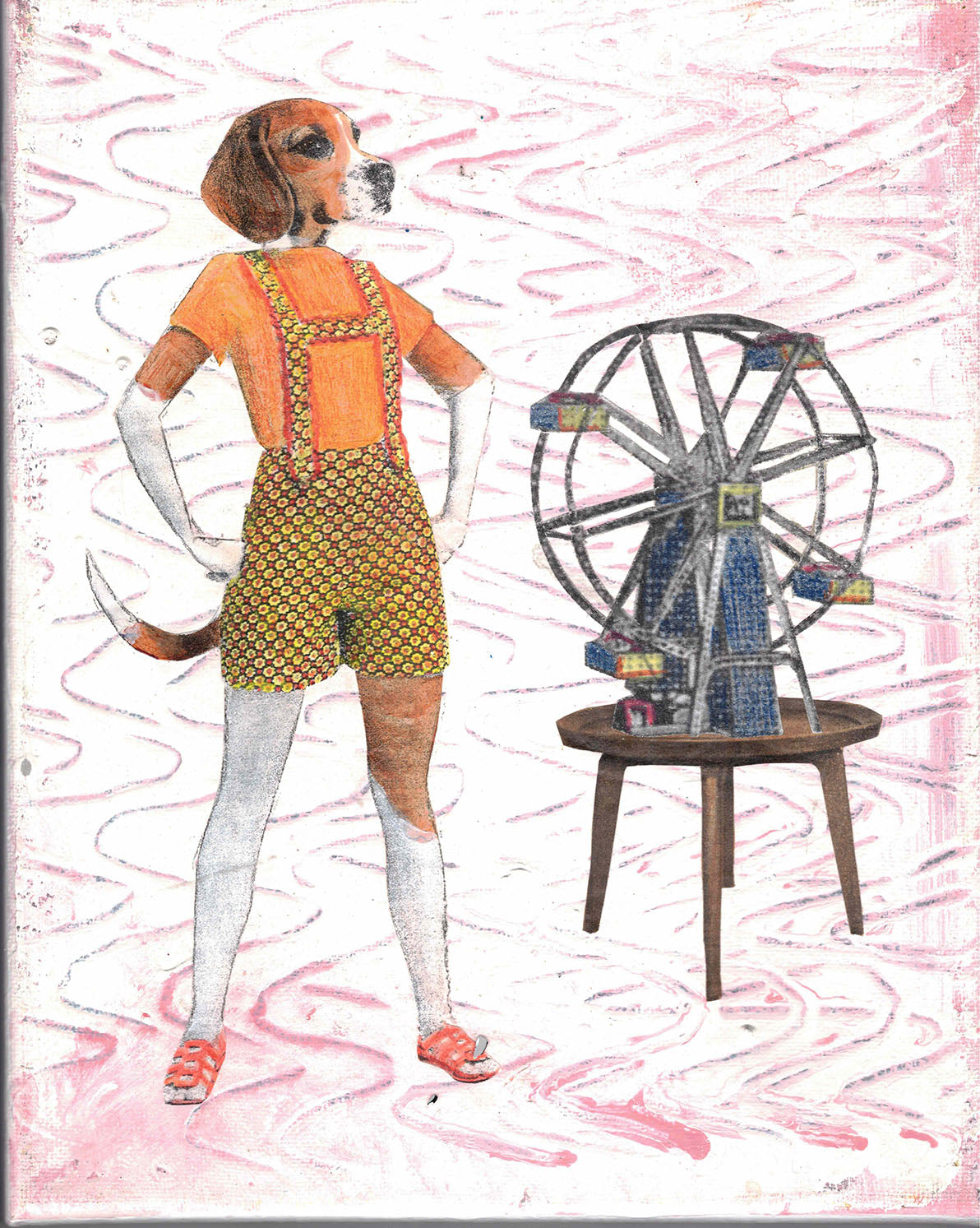 Beagle with Erector Set