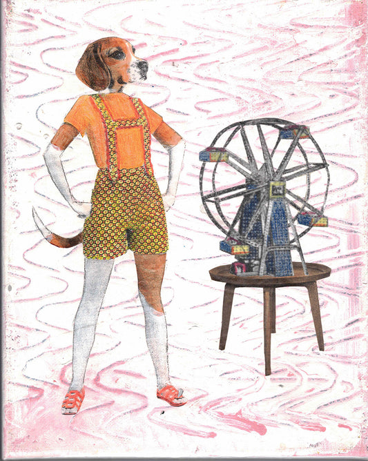 Beagle with Erector Set