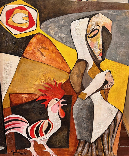 Mujer y Gallo  (Woman and Rooster)