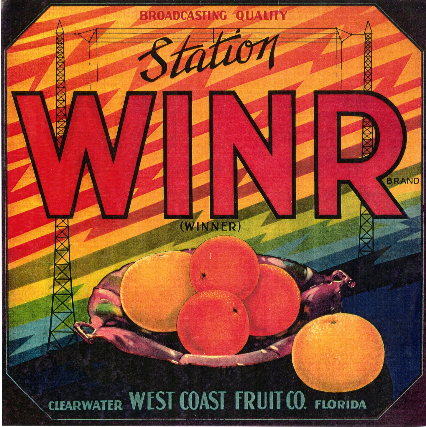 WINR Crate Label