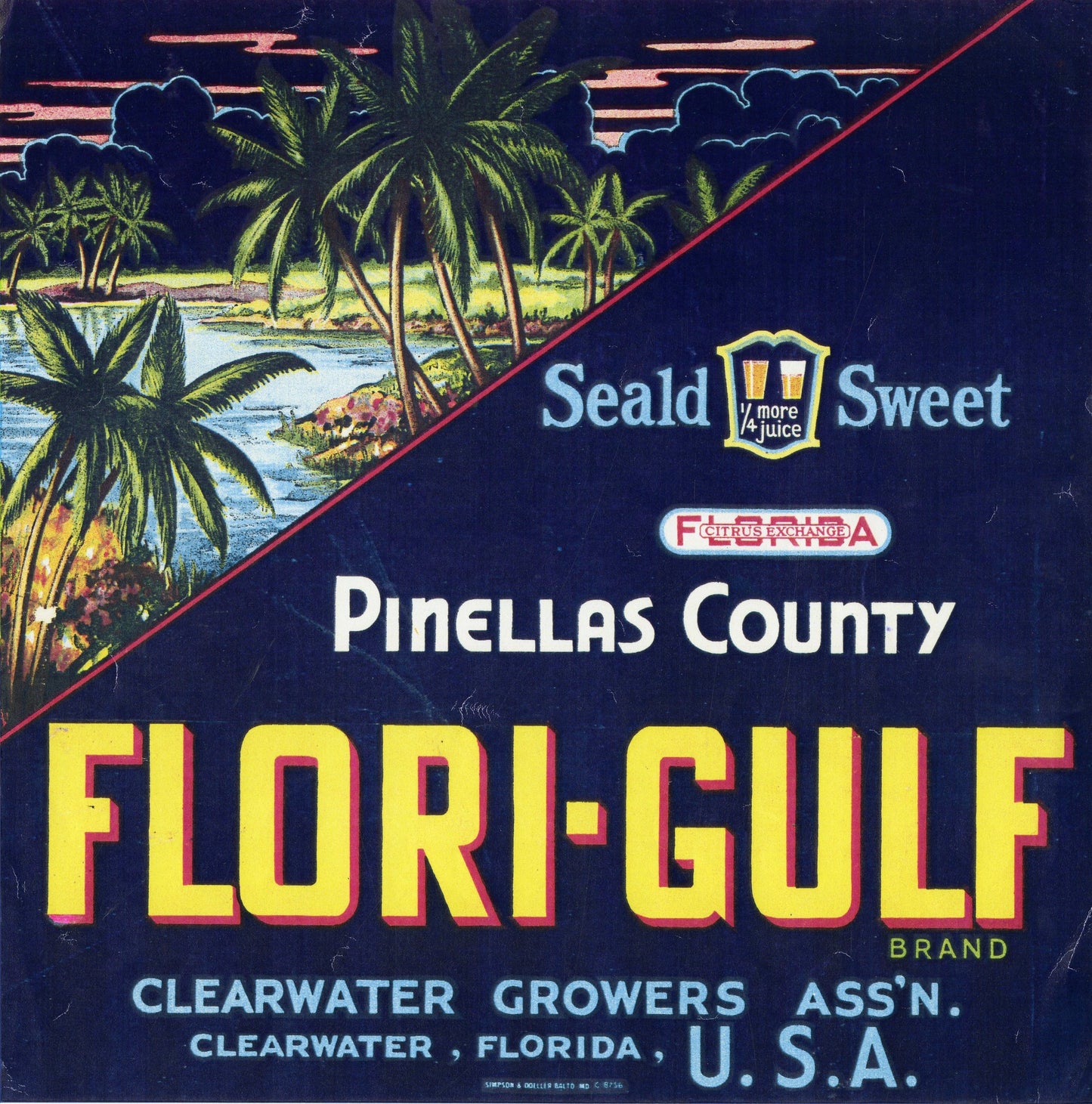 Flori-Gulf Crate Label